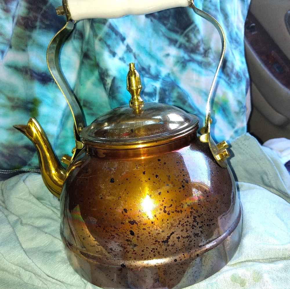 MCM Copper Kettle Porcelain Capped handle